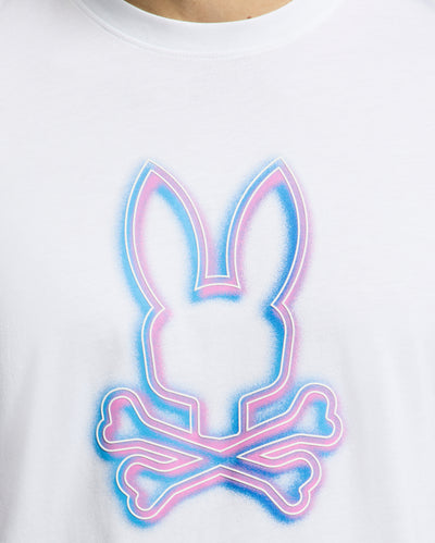 Psycho Bunny Andros Graphic T-Shirt in White Logo