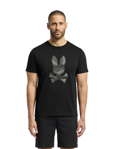 Psycho Bunny Baxter Graphic T-Shirt in Black Model