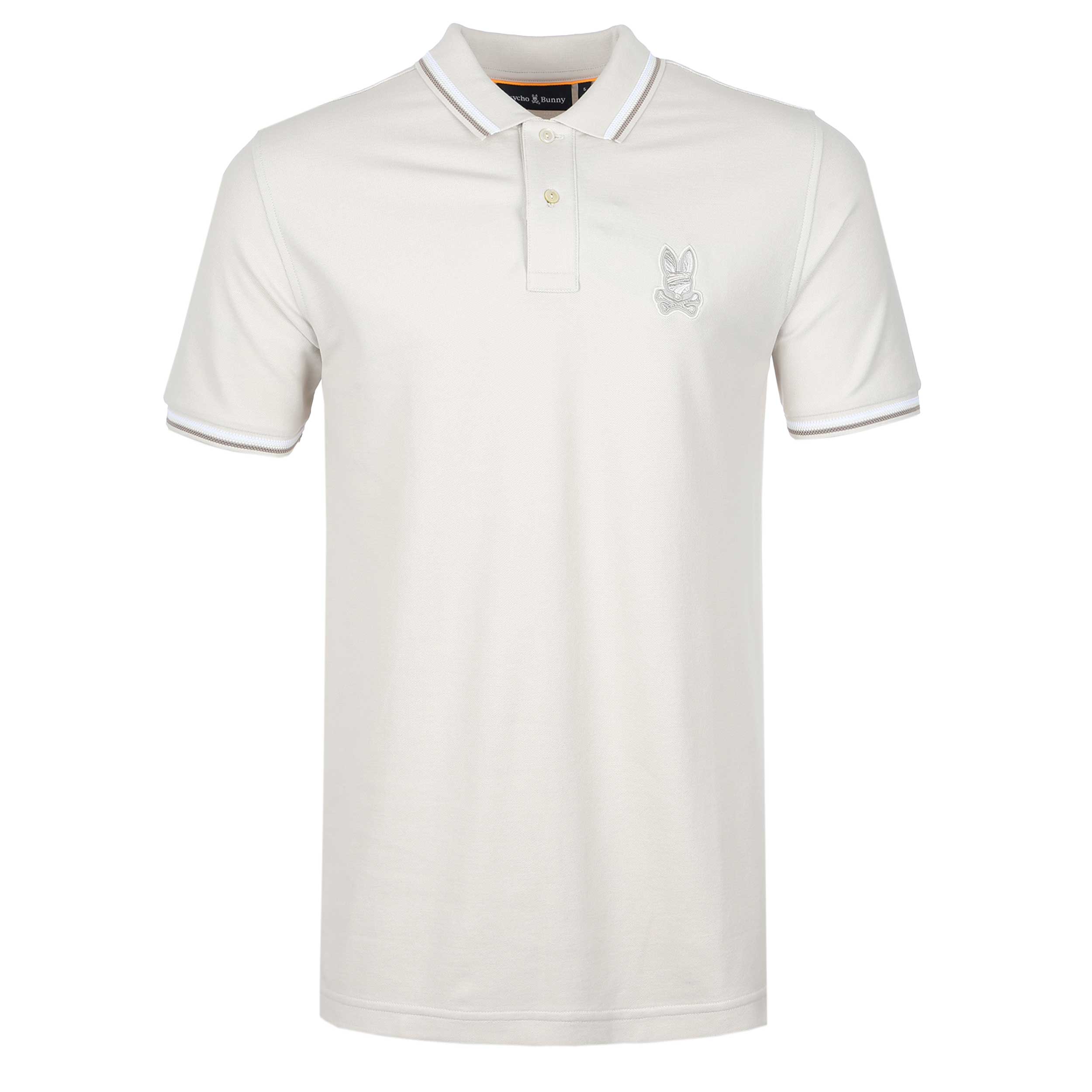 Psycho Bunny Baxter Polo Shirt in Natural Linen