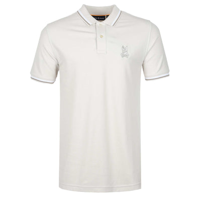Psycho Bunny Baxter Polo Shirt in Natural Linen