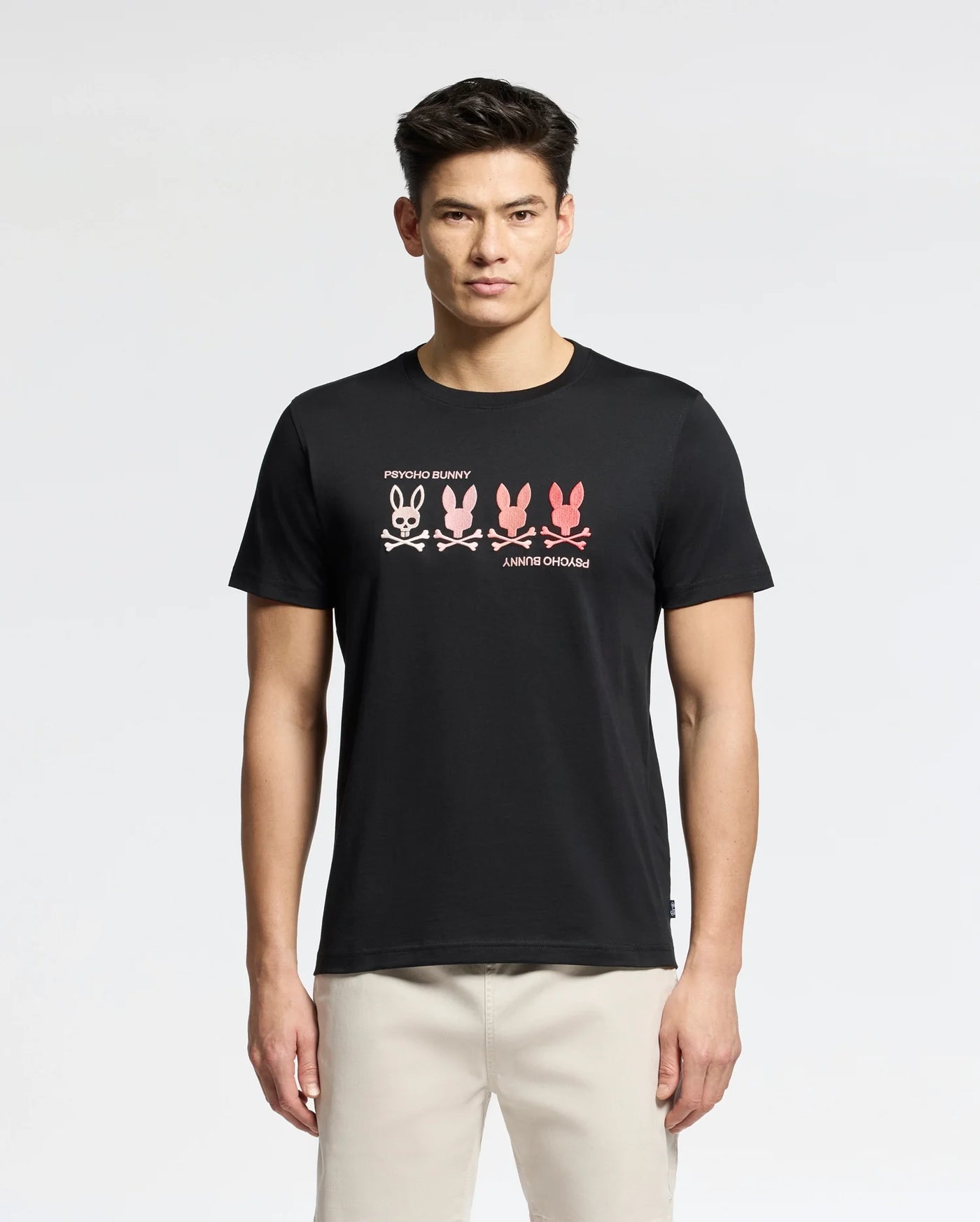 Psycho Bunny Oceania Graphic T-Shirt in Black Model