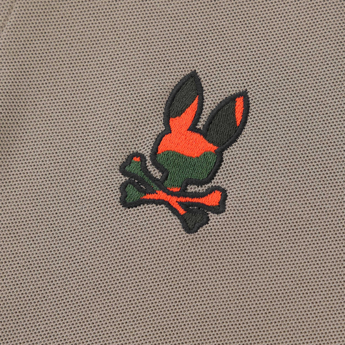 Psycho Bunny Plano Pique Polo Shirt in Antique Taupe Logo