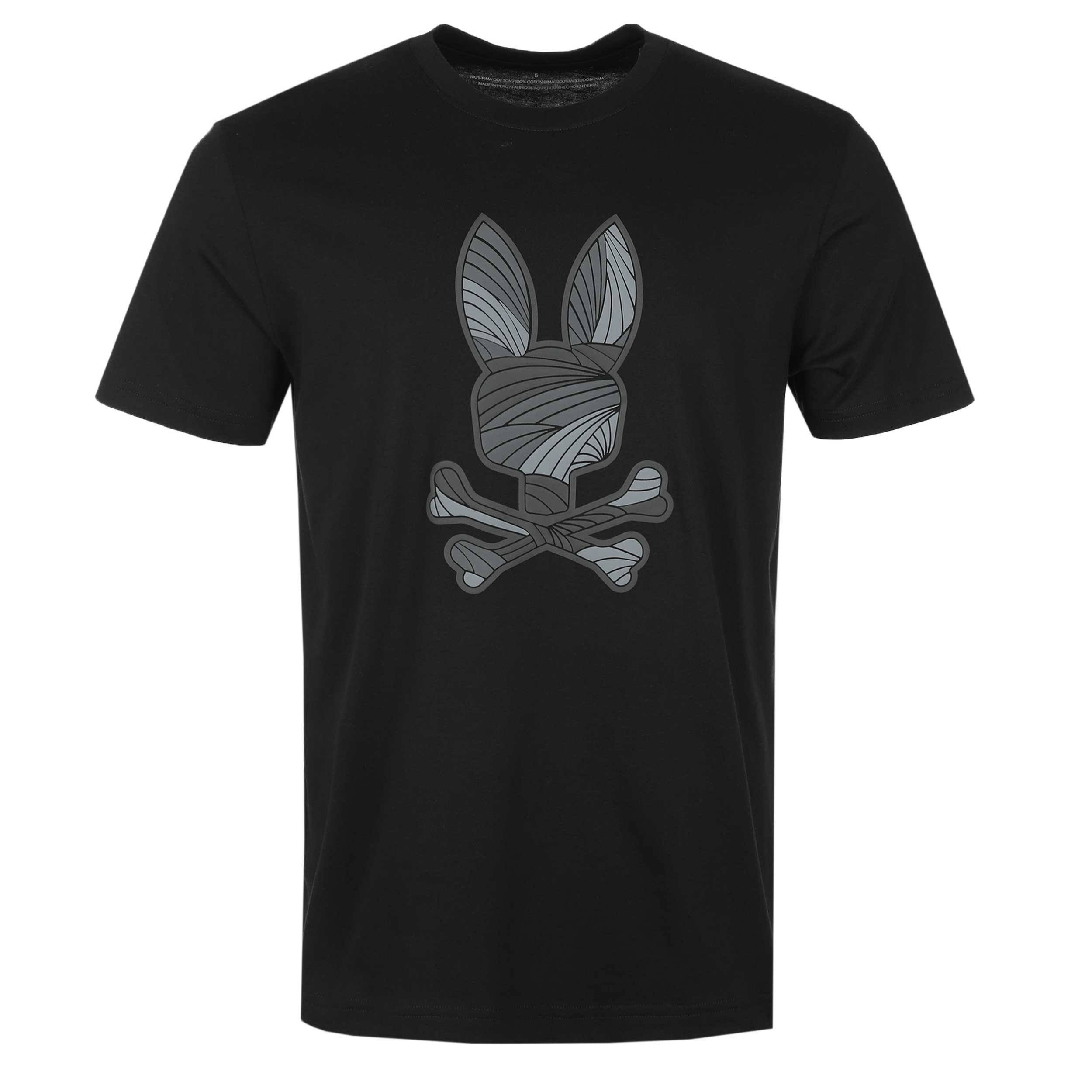 Psycho Bunny Baxter Graphic T-Shirt in Black