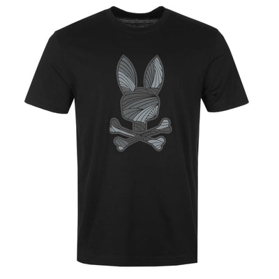 Psycho Bunny Baxter Graphic T-Shirt in Black