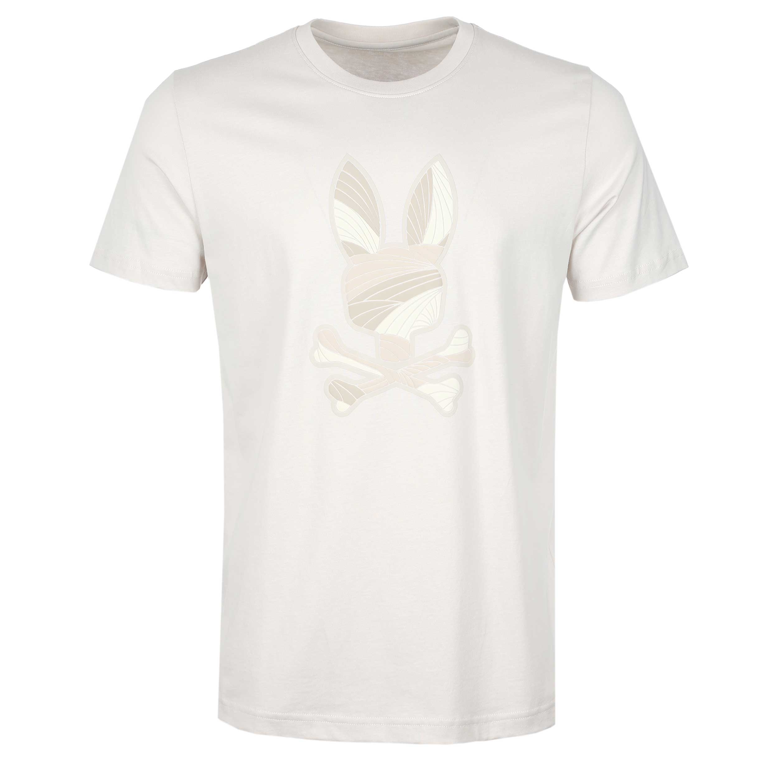 Psycho Bunny Baxter Graphic T-Shirt in Natural Linen