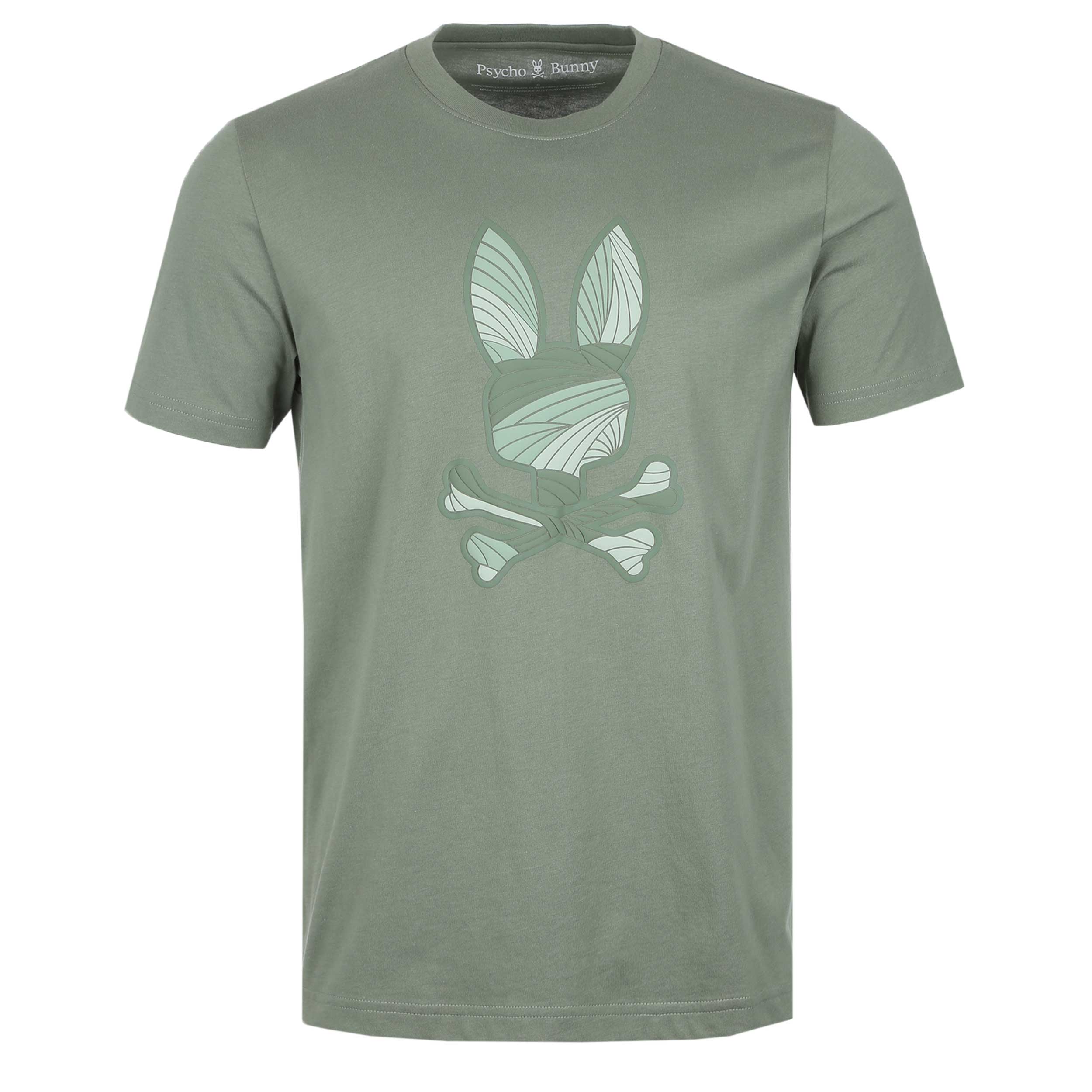 Psycho Bunny Baxter Graphic T-Shirt in Sea Spray Green