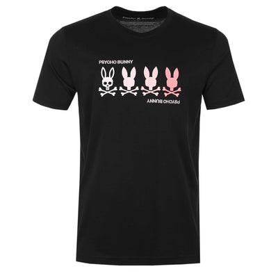 Psycho Bunny Oceania Graphic T-Shirt in Black