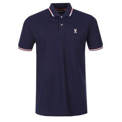 Psycho Bunny Stirling Pique Polo Shirt in Evening Blue