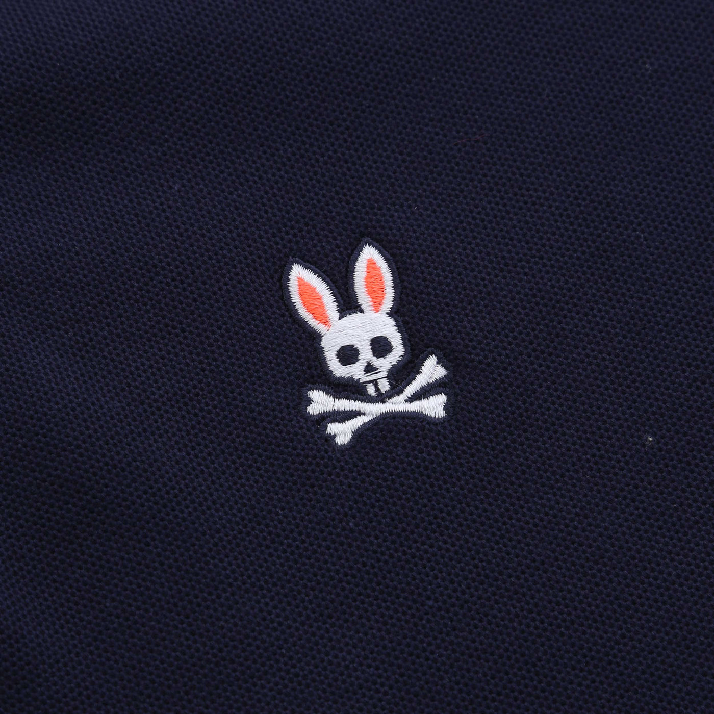 Psycho Bunny Stirling Pique Polo Shirt in Evening Blue Logo