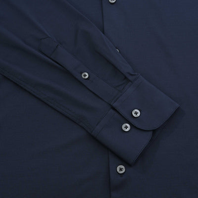 RRD Oxford Jacquard Shirt in Navy Cuff