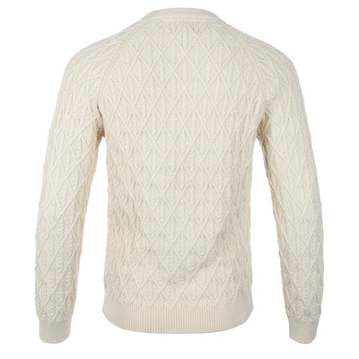 Remus Uomo Arans Knitwear in Cream Back