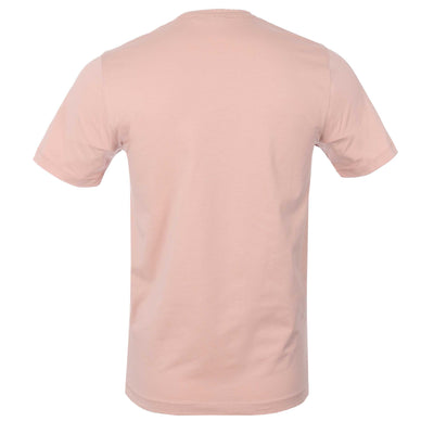 Remus Uomo Basic Crew Neck T Shirt in Pink Back