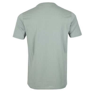 Remus Uomo Basic Crew Neck T Shirt in Sage Back