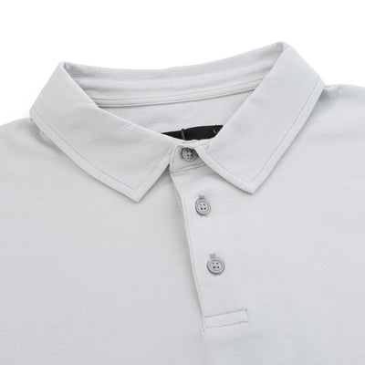 Remus Uomo Basic Tencel Cotton Polo Shirt in Stone Placket