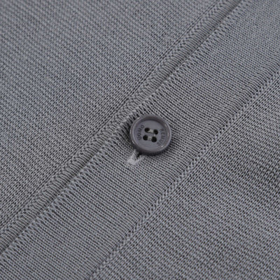 Remus Uomo Button Thru Cardigan in Grey Button
