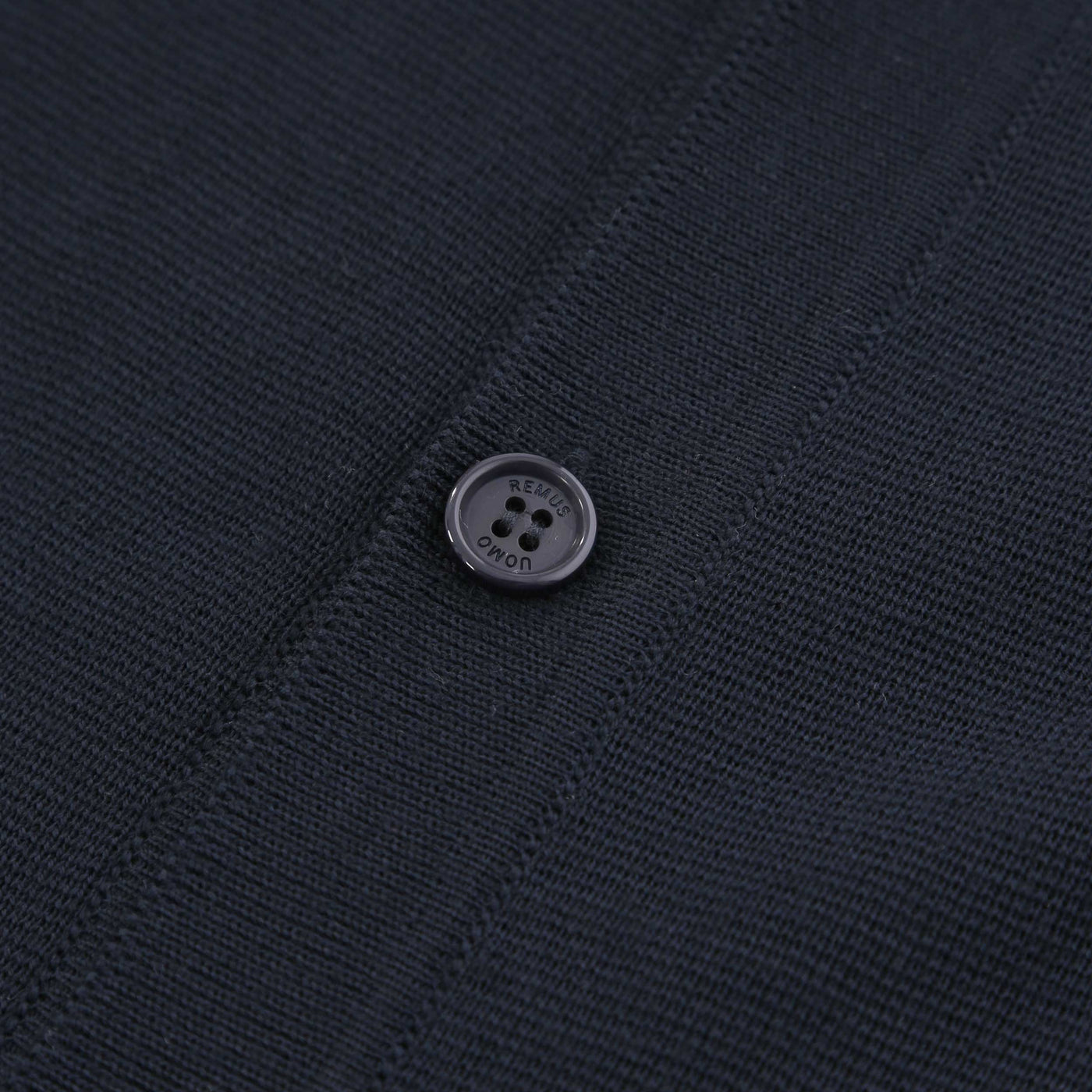 Remus Uomo Button Thru Cardigan in Navy Button