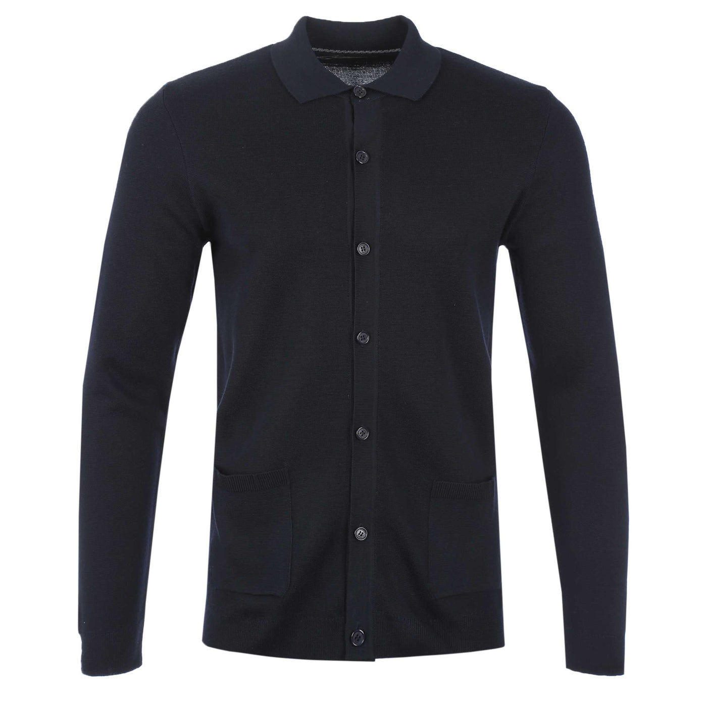 Remus Uomo Button Thru Cardigan in Navy