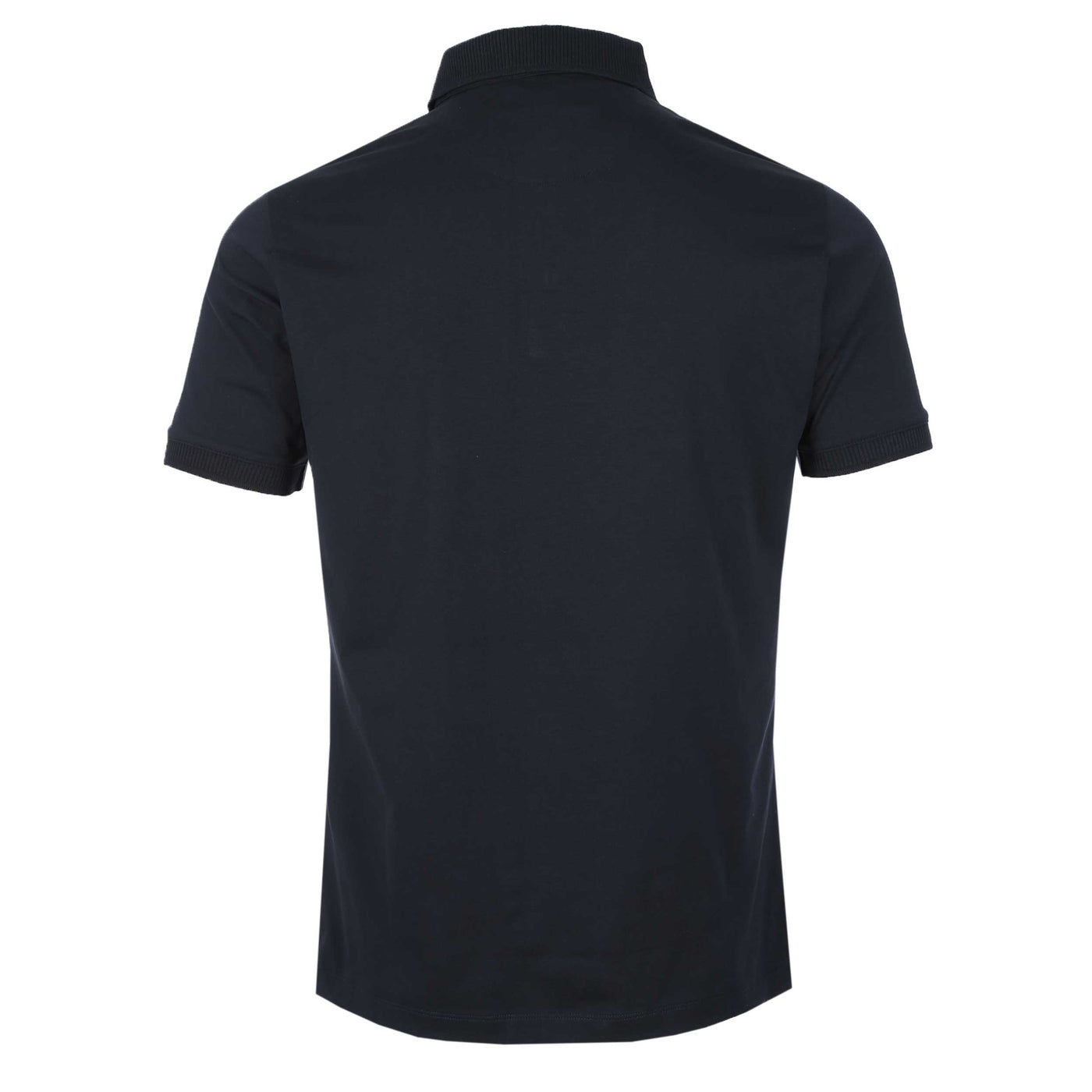 Remus Uomo Cotton Jersey Polo Shirt in Navy Back
