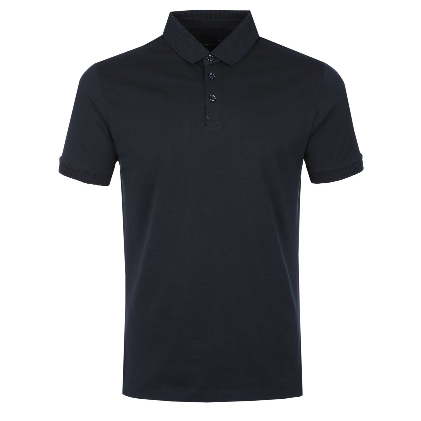 Remus Uomo Cotton Jersey Polo Shirt in Navy