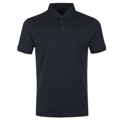 Remus Uomo Cotton Jersey Polo Shirt in Navy