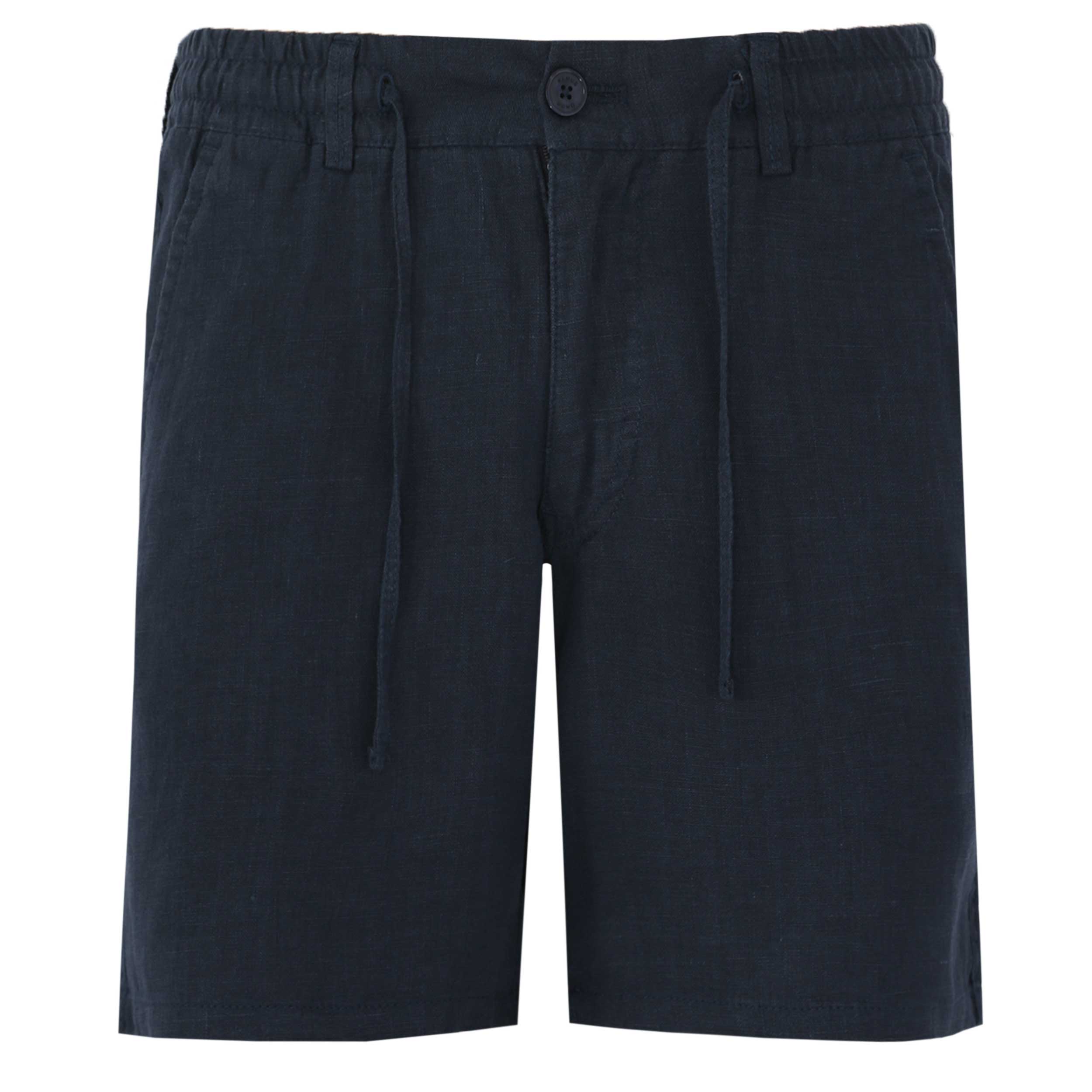 Remus Uomo Elio Linen Short in Navy