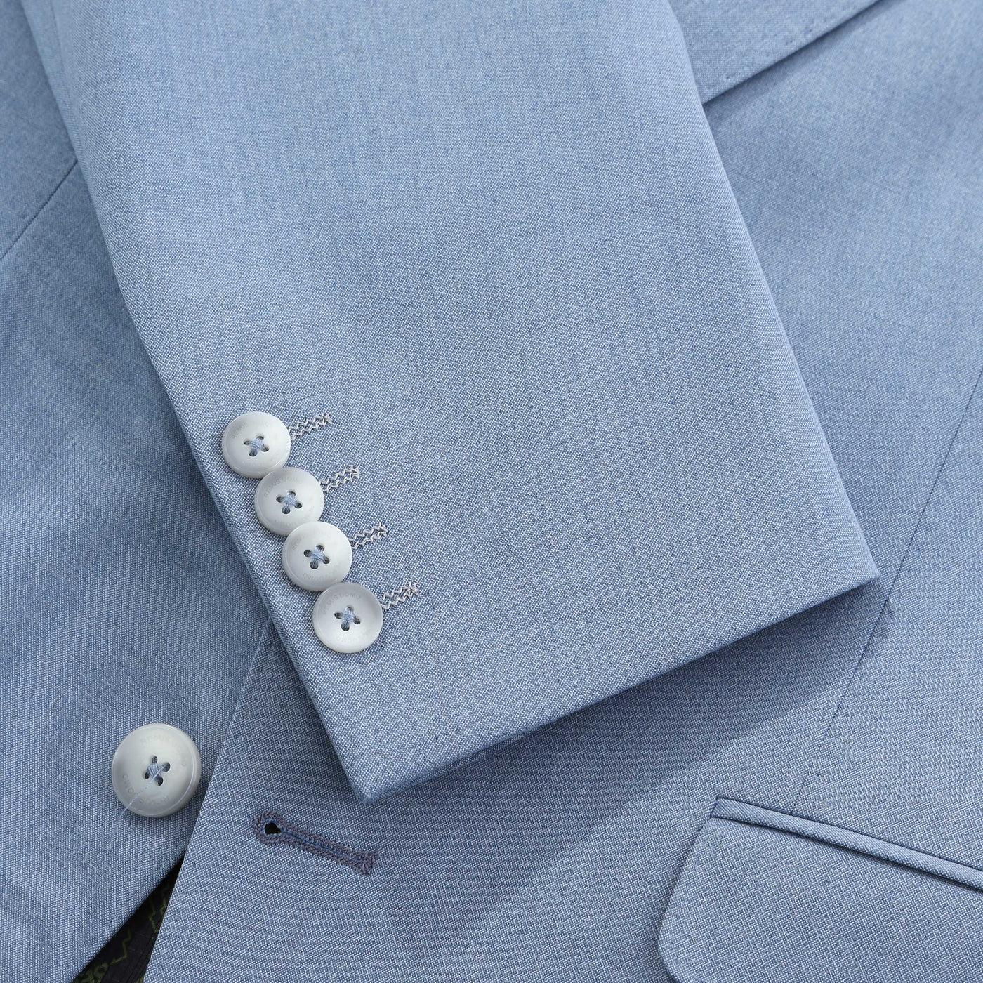 Remus Uomo Massa Jacket in Sky Blue Cuff