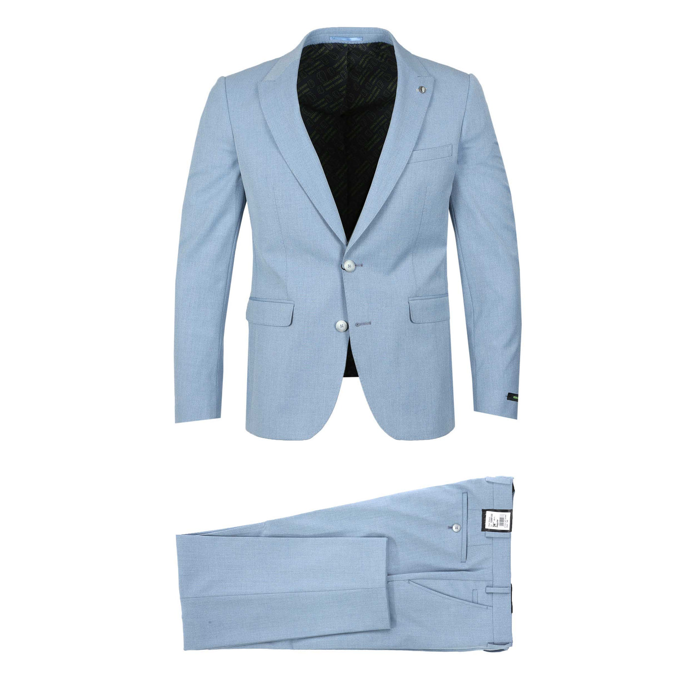 Remus Uomo Massa Trouser in Sky Blue Suit