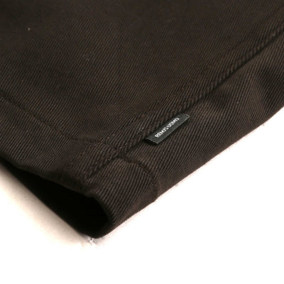Remus Uomo Paolo Shacket in Brown Twill Logo Tab