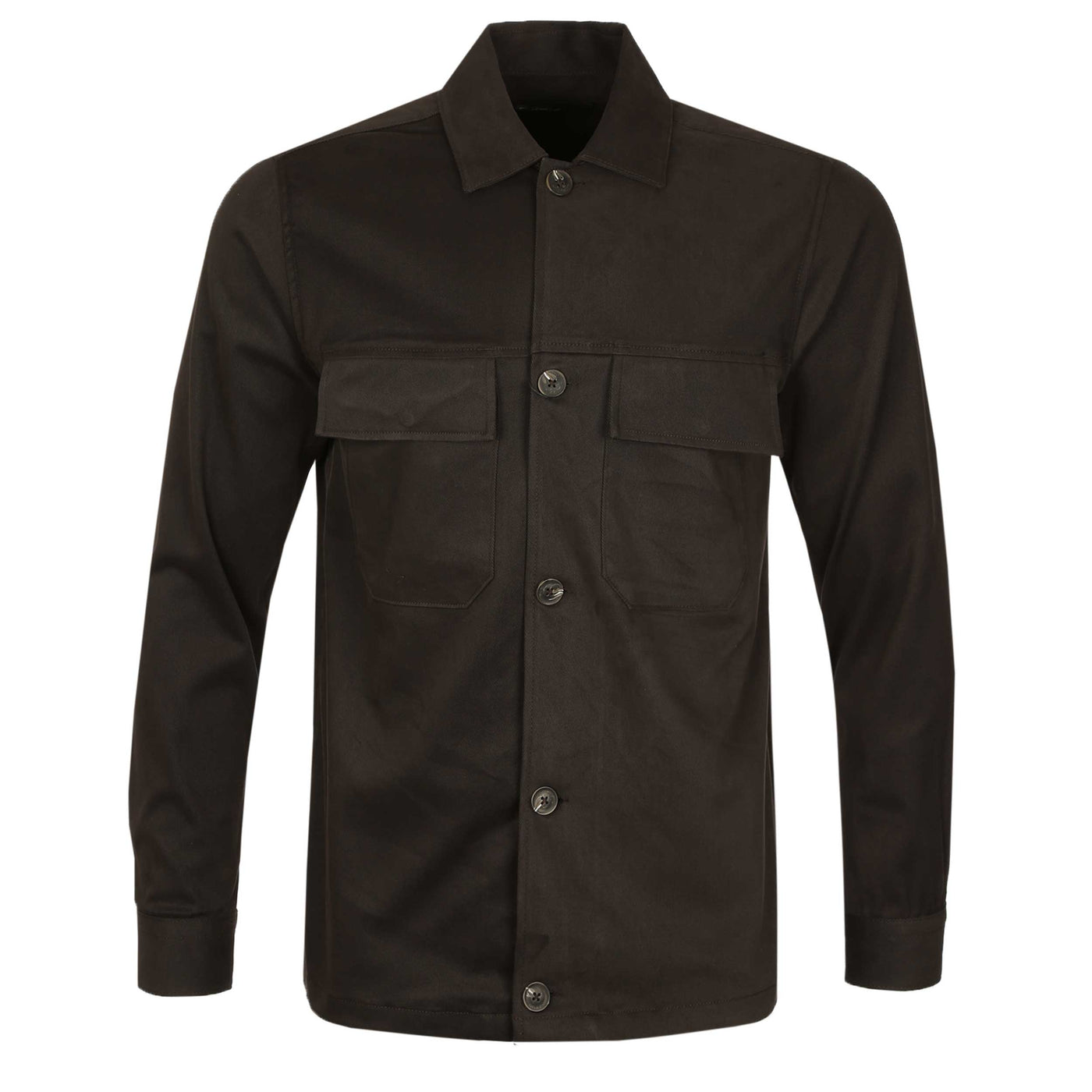 Remus Uomo Paolo Shacket in Brown Twill