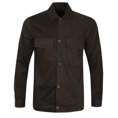 Remus Uomo Paolo Shacket in Brown Twill