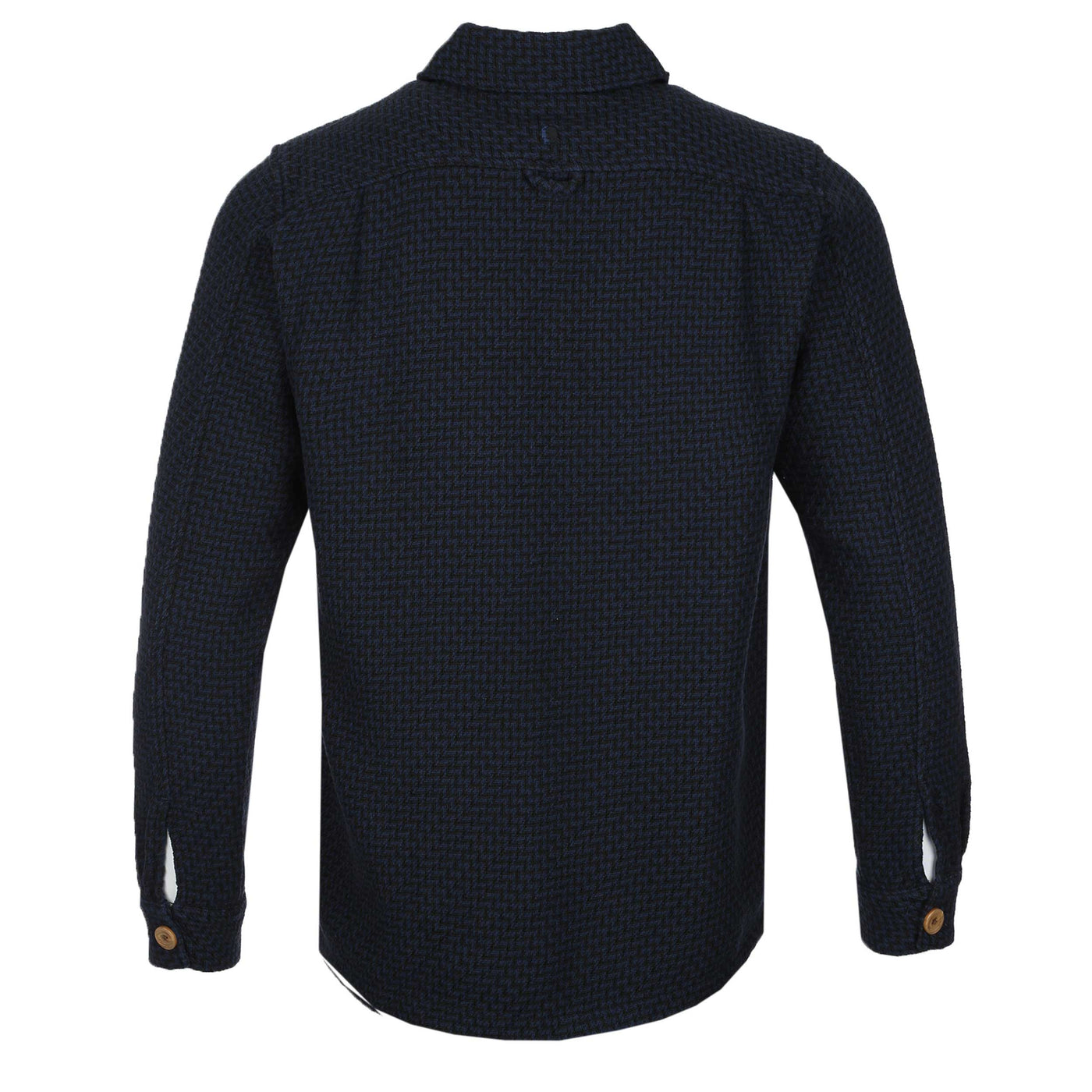 Remus Uomo Paolo Shacket in Navy Herringbone