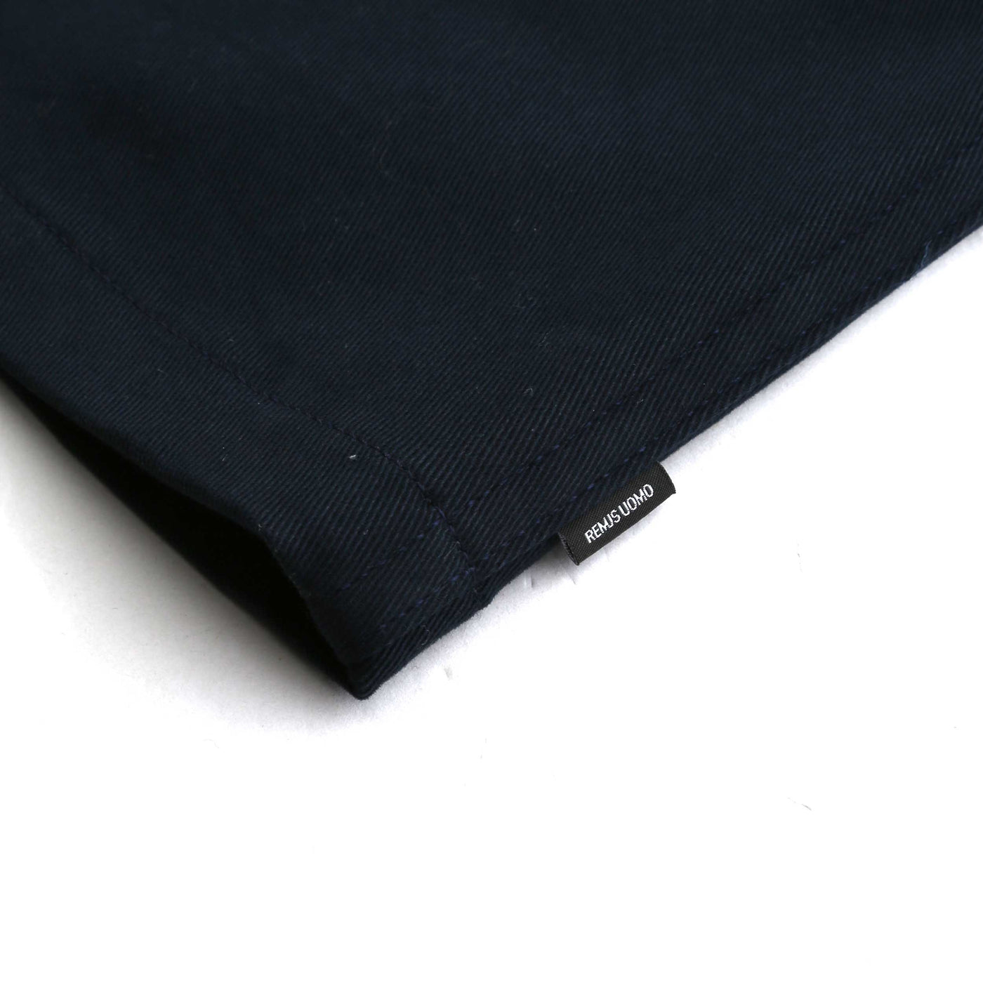 Remus Uomo Paolo Shacket in Navy Twill Logo Tab