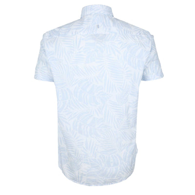 Remus Uomo Parker Floral Print Shirt in Sky Blue