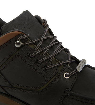 Rockport UMBWE Heritage Boot in Black Green Laces
