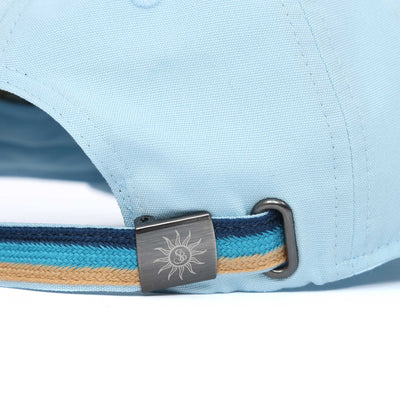 Sandbanks Badge Logo Cap in Crystal Blue Clasp