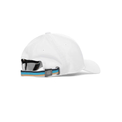 Sandbanks Badge Logo Cap in White Back