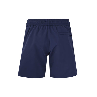 Sandbanks Badge Logo Swim Shorts in Navy Back