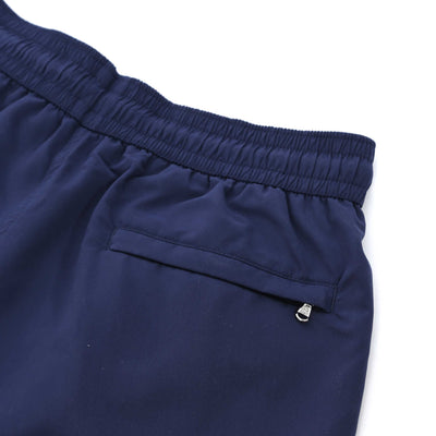 Sandbanks Badge Logo Swim Shorts in Navy Seat Pocket