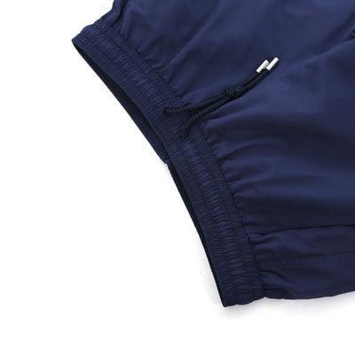 Sandbanks Badge Logo Swim Shorts in Navy Waist
