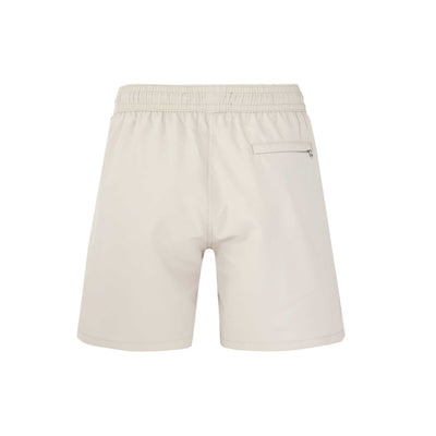 Sandbanks Badge Logo Swim Shorts in Stone Back