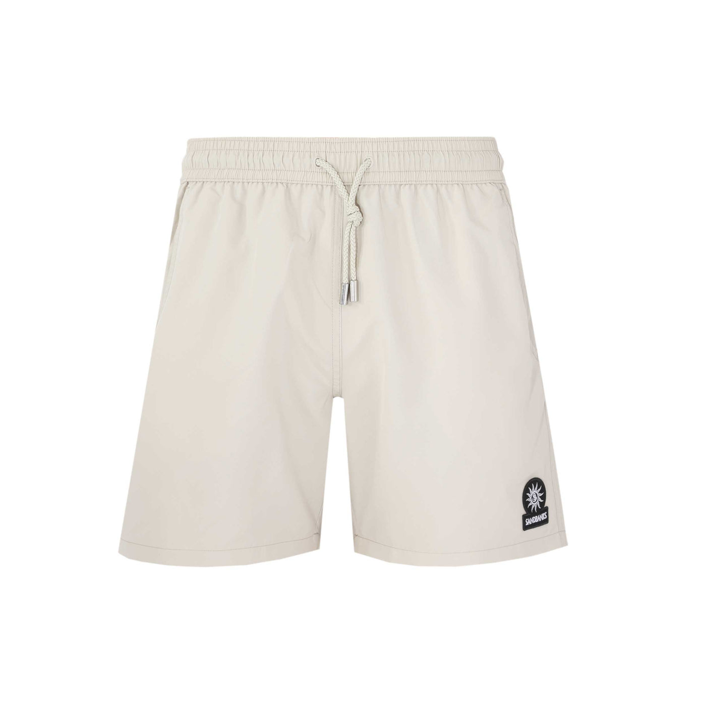 Sandbanks Badge Logo Swim Shorts in Stone