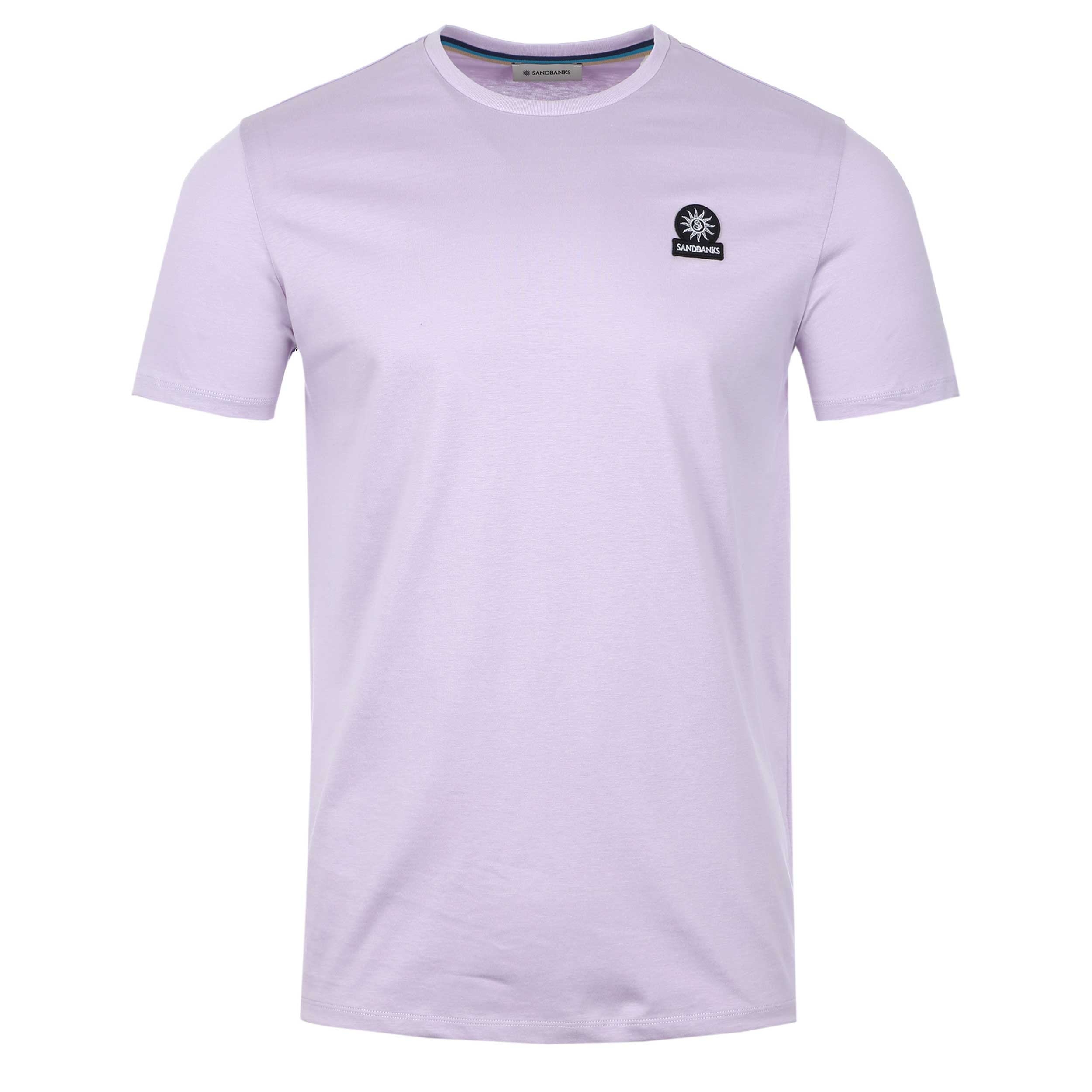 Sandbanks Badge Logo T Shirt in Lilac