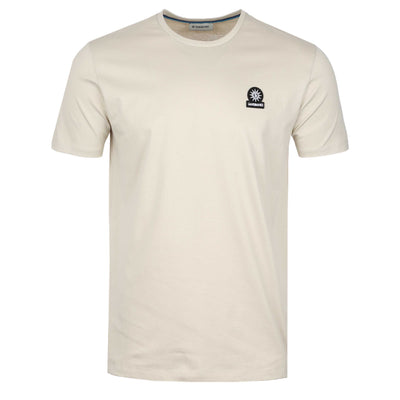 Sandbanks Badge Logo T Shirt in Stone