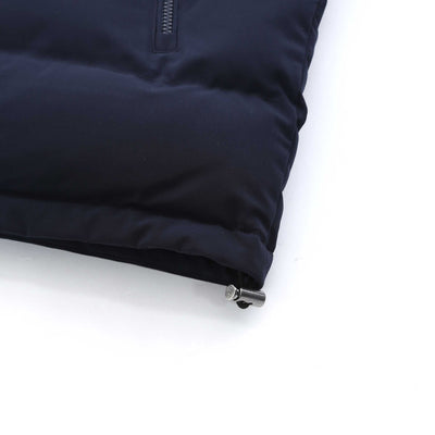 Sandbanks Banks Puffer Jacket in Navy Waist Drawstring