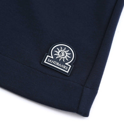 Sandbanks Interlock Shorts in Navy Logo