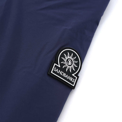 Sandbanks Waterproof Parka Jacket in Navy Logo