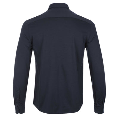 Seinse Basic Cotton Stretch Shirt in Navy Back
