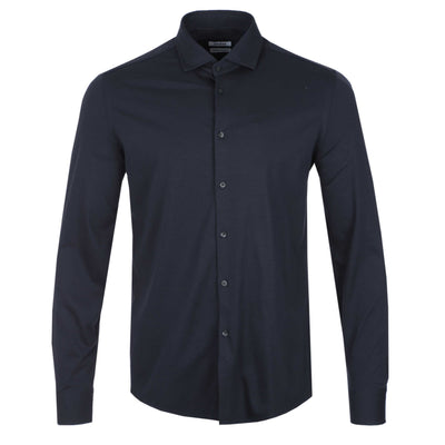 Seinse Basic Cotton Stretch Shirt in Navy
