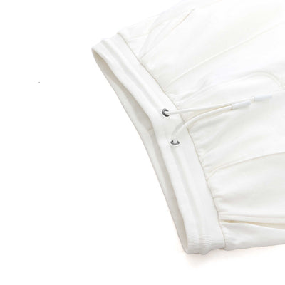 Seinse Basic Sweat Short in Off White Zip