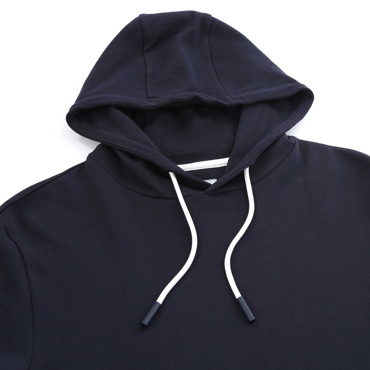 Seinse Hoodie Sweat Top in Navy Drawstring